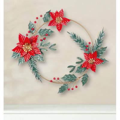 VK Kulatý nástěnný reliéf Weihnachtsstern, 50 cm