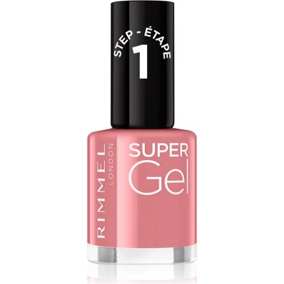 Rimmel Super Gel гел лак за нокти без използване на UV/LED лампа цвят 035 Pop Princess Pink 12ml