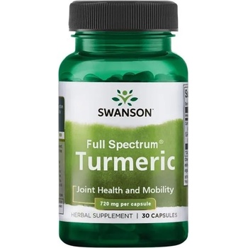 Swanson Turmeric, 720 mg, 30 капсули, Swanson (SW1240)