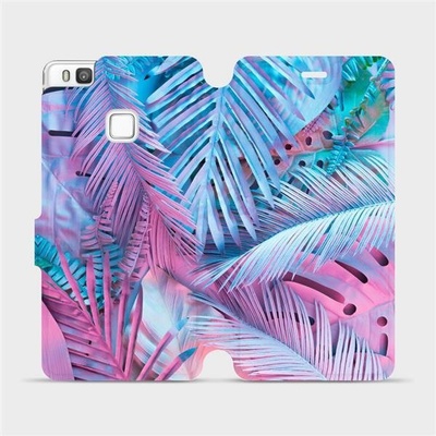 Mobiwear - Huawei P9 Lite - MG10S Fialové a modré listy – Zboží Mobilmania