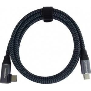 PremiumCord Cable USB PremiumCord PREMIUMCORD USB-C Including Cable (USB 3.2 Gen2x2, 5A, 100W, 20Gbit/s) 3m, Šedá