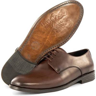 Ducavelli Мъжки официални обувки от естествена кожа - Тъмнокафяви #334613 (334613_Тъмно кафяв)