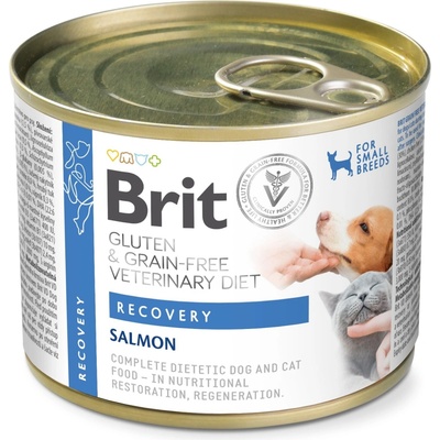 Brit Veterinary Diet Dog & Cat Grain Free Recovery Salmon 200 g