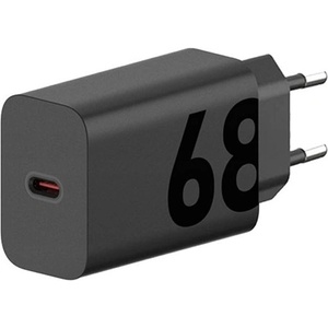 Motorola Променливотоково зарядно устройство Type-C с гнездо 68W, бързо зарядно PD, ЧЕРНО SA18D60306 / MC-682L / MC-682N (SA18D60306 / MC-682L / MC-682N)