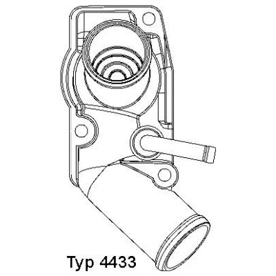 Termostat, chladivo WAHLER-termostaty 4433.92D