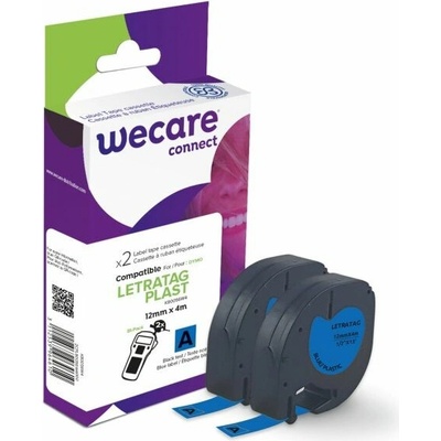 WECARE ARMOR páska 2ks kompatibilná s DYMO S0721650, Black/Blue, 12MM*4M K80056W4