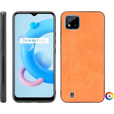 OPPO Realme C11 2021 / Realme C20 Удароустойчив Кожен Калъф и Протектор