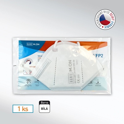 Nano M.ON nanovlákenný respirátor FFP2 bílý 1 ks