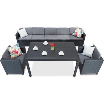 BICA Техноратанов комплект Colorado Apetito Max 7 антрацит Bica (БХКОЛМАКСАНТ)