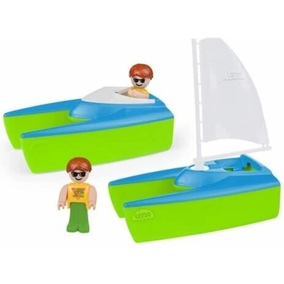 Boaties loď sada 2ks plast 17cm s figurkami 2ks