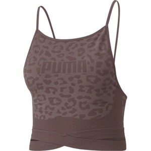 PUMA Formknit Midline Sports Bra - Plum-Leo Print