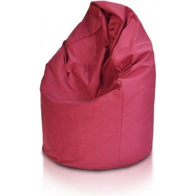 Intermedic SK sedací vak Mega Sako z plyšu 135 cm pastelový vak na leňošenie, 340 l A009 -Bordová
