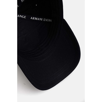 Armani Exchange Памучна шапка с козирка Armani Exchange в тъмносиньо с апликация 954224 CC516 (954224.CC516.NOS)