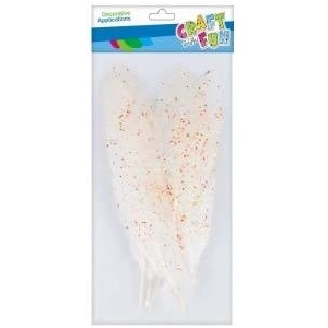Craft with fun Glitter feathers briefcase 17-22cm