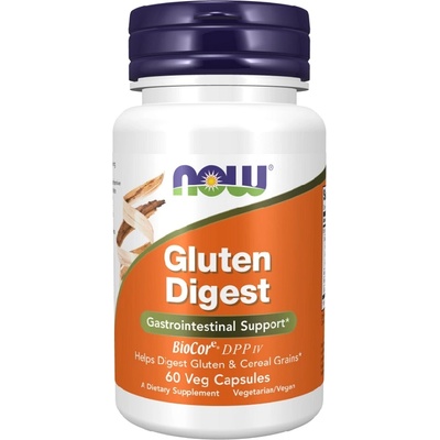 NOW NOW Gluten Digest Enzymes, 60 Capsules
