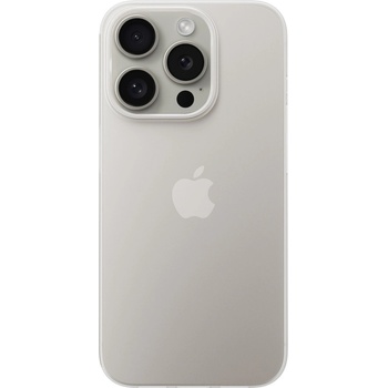 Nomad Super Slim Case - тънък полипропиленов кейс 0.65 мм. за iPhone 15 Pro (бял-прозрачен)