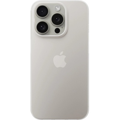 Nomad Super Slim Case - тънък полипропиленов кейс 0.65 мм. за iPhone 15 Pro (бял-прозрачен)
