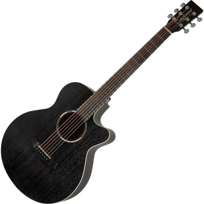 Tanglewood TWBB SFCE Smokestack Black Електро-акустична китара Джъмбо