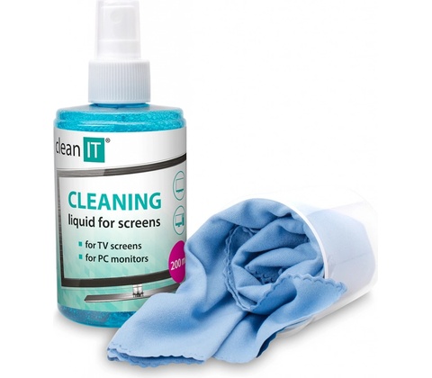 Clean IT čistící roztok na obrazovky s utěrkou CL 18 200 ml