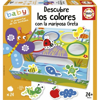 Educa Baby Triedenie farieb s motýľom Gretou 4x6 dielikov