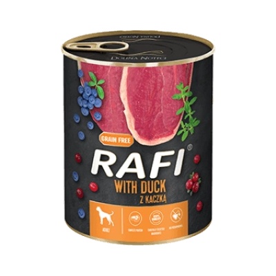 RAFI Dog Duck консерва за кучета с патица и боровинки - 0.40кг