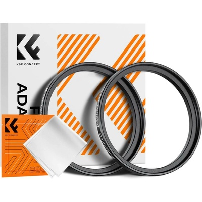 K&F Concept 52–55 mm Step-Up Ring, 2 pcs + Cleaning Cloth