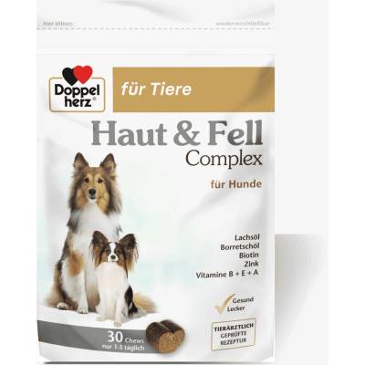 Doppelherz Haut & Fell Complex žvýkací tablety pro psy 2 x 30 tbl 95 g