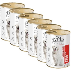 4Vets NATURAL Simple Recipe с телешко 6 x 400 g
