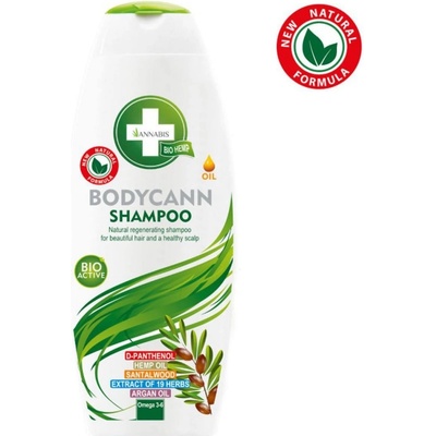 Annabis Bodycann přírodní regenerační šampon 250 ml + Balcann dubová kůra 15 ml dárková sada