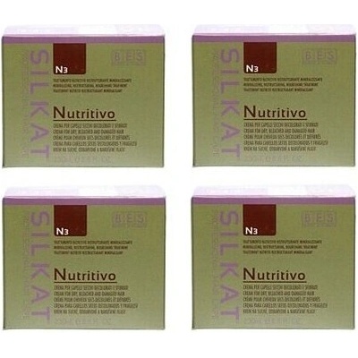 BES Silkat Nutritivo N3 Regeneračná zábalová maska pre extra poškodené vlasy 250 ml