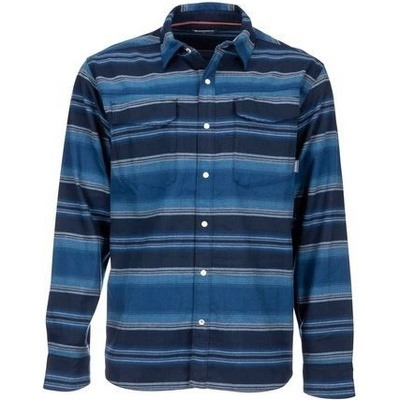 Simms Gallatin Flannel shirt Rich Blue Stripe