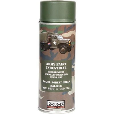 FOSCO Farba ARMY maskovací v spreji 400 ml lesní zelená