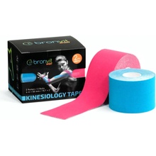 Bronvit Sport Kinesio Tape setmodrá + růžová 2 x 5cm x 6m