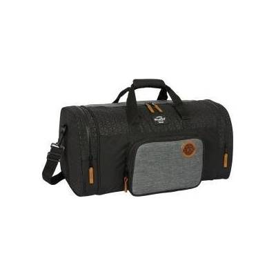 BlackFit8 Спортна Чанта BlackFit8 Old school Черен Сив 55 x 26 x 27 cm