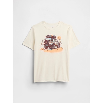 GAP Бебешка тениска с щампа Gap GAP | Bezhov | Момчешки | XXL