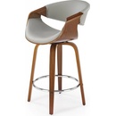 Halmar H123 popelavá Eko-kůže / ořechový