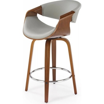 Halmar H123 popelavá Eko-kůže / ořechový