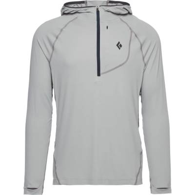 Black Diamond Мъжка блуза с дълъг ръкав Black Diamond Alpenglow Pro Hoody Longsleeve - Pewter II (016-7871-0612)