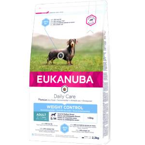 EUKANUBA Daily Care Control Weight S/M - за израснали кучета от дребни и средни породи склонни към напълняване 2.3kg