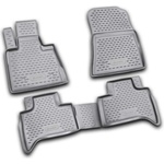 LEMENT Element 3D rubber floor mats suitable for BMW X5 | Mk1 I (E53) | 1999-2006 | 100% custom-fit all-weather floor mats made of TPE, high edge, waterproof, non-slip, odorless