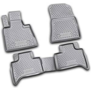 LEMENT Element 3D rubber floor mats suitable for BMW X5 | Mk1 I (E53) | 1999-2006 | 100% custom-fit all-weather floor mats made of TPE, high edge, waterproof, non-slip, odorless
