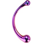 DreamToys Glamour Glass Curved Wand двойно дилдо rainbow 16.5 см