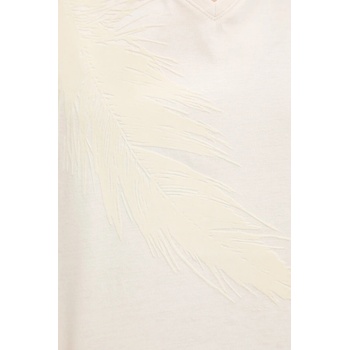 BOSS Памучна тениска boss дамска в бежово 50545673 (50545673)