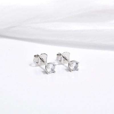 Jan Kos jewellery stříbrné náušnice zirkon MHT-2996/SW00
