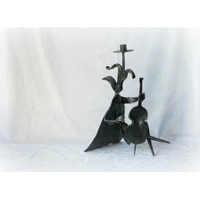 Hefaistos Plastika Violoncellista kovové