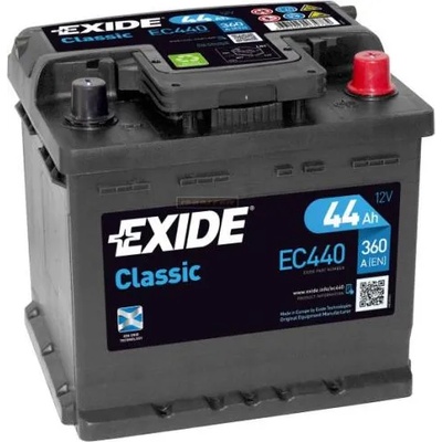 Exide Classic 44Ah 360A right+ (EC440)