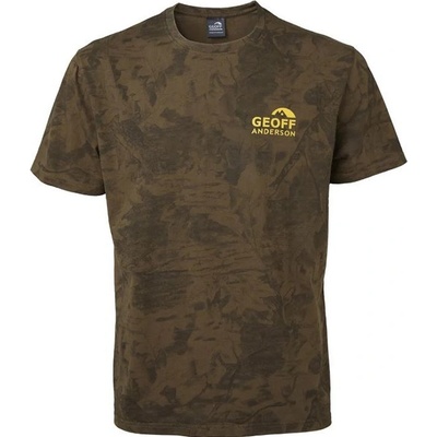 Geoff Anderson Organic Tee Leaf Logo oranžové