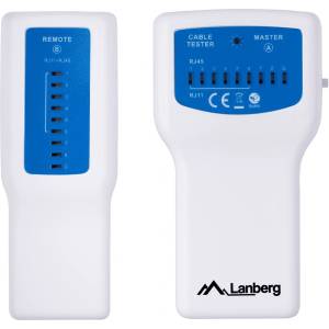 Lanberg Тестер за мрежови кабели Lanberg NT-0402 PoE бял (NT-0402)