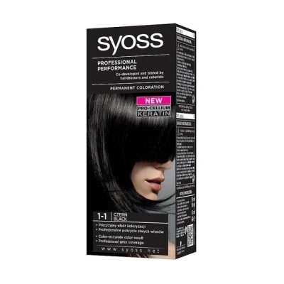 Syoss Permanent Coloration 1-1 Black