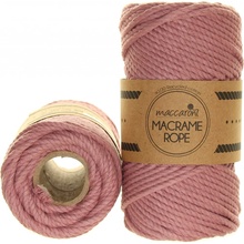 Maccaroni Rope 4 mm starorůžová 912